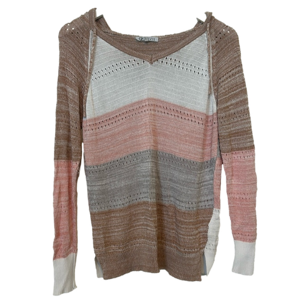 Collection by Cezele Colorblock Knit Sweater, Medium
